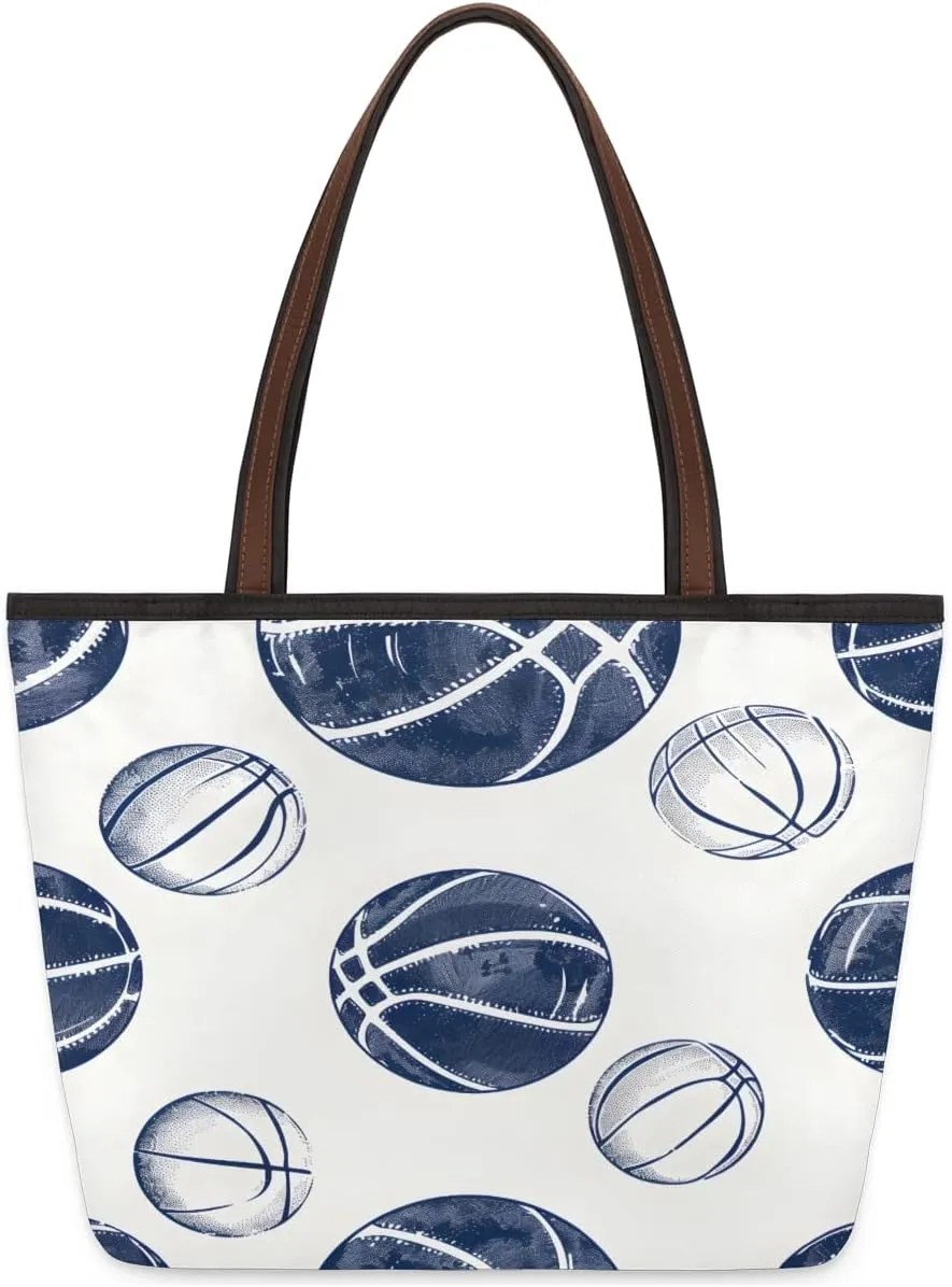 Tote Bag for Women with Zipper Large Capacity Top Handle Casual Shoulder Bag Handbag Reusable Shopping