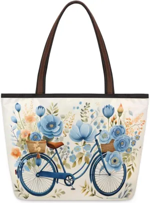 Tote Bag for Women with Zipper Large Capacity Top Handle Casual Shoulder Bag Handbag Reusable Shopping