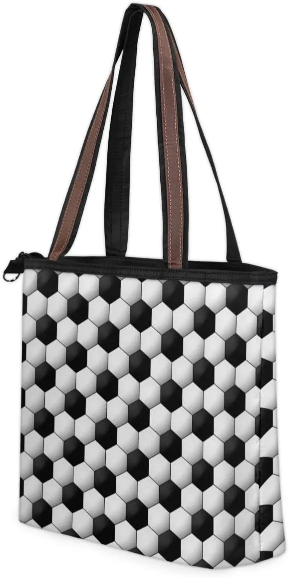 Tote Bag for Women with Zipper Large Capacity Top Handle Casual Shoulder Bag Handbag Reusable Shopping