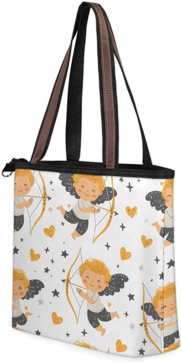 Tote Bag for Women with Zipper Large Capacity Top Handle Casual Shoulder Bag Handbag Reusable Shopping