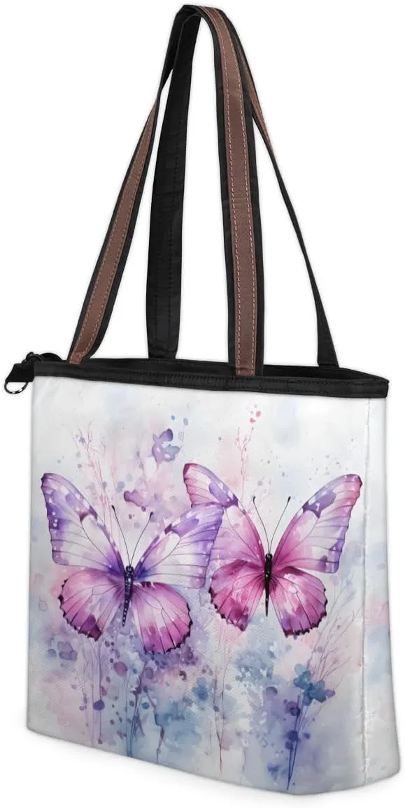 Tote Bag for Women with Zipper Large Capacity Top Handle Casual Shoulder Bag Handbag Reusable Shopping
