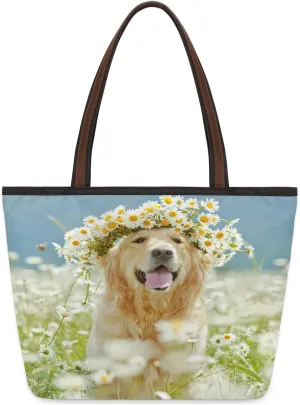 Tote Bag for Women with Zipper Large Capacity Top Handle Casual Shoulder Bag Handbag Reusable Shopping