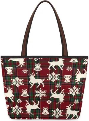 Tote Bag for Women with Zipper Large Capacity Top Handle Casual Shoulder Bag Handbag Reusable Shopping