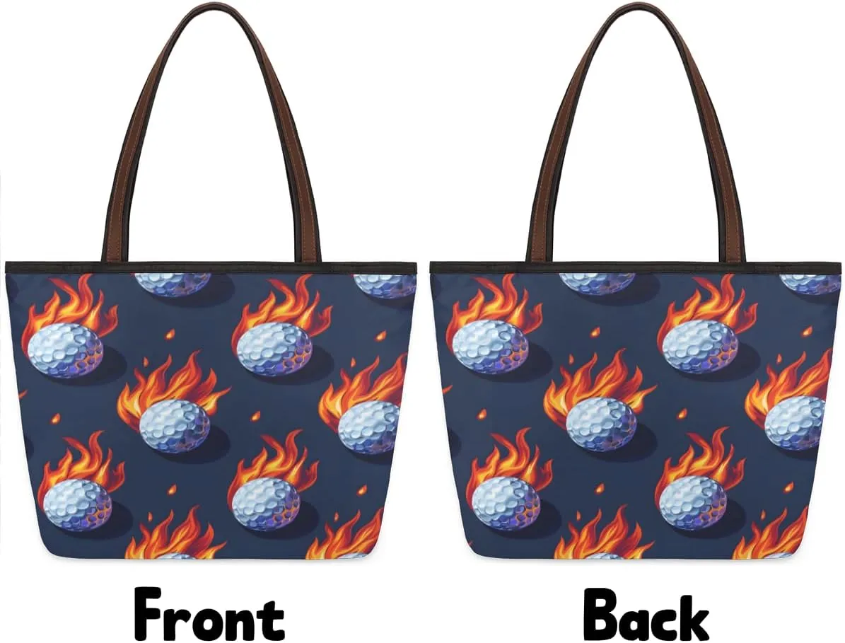 Tote Bag for Women with Zipper Large Capacity Top Handle Casual Shoulder Bag Handbag Reusable Shopping