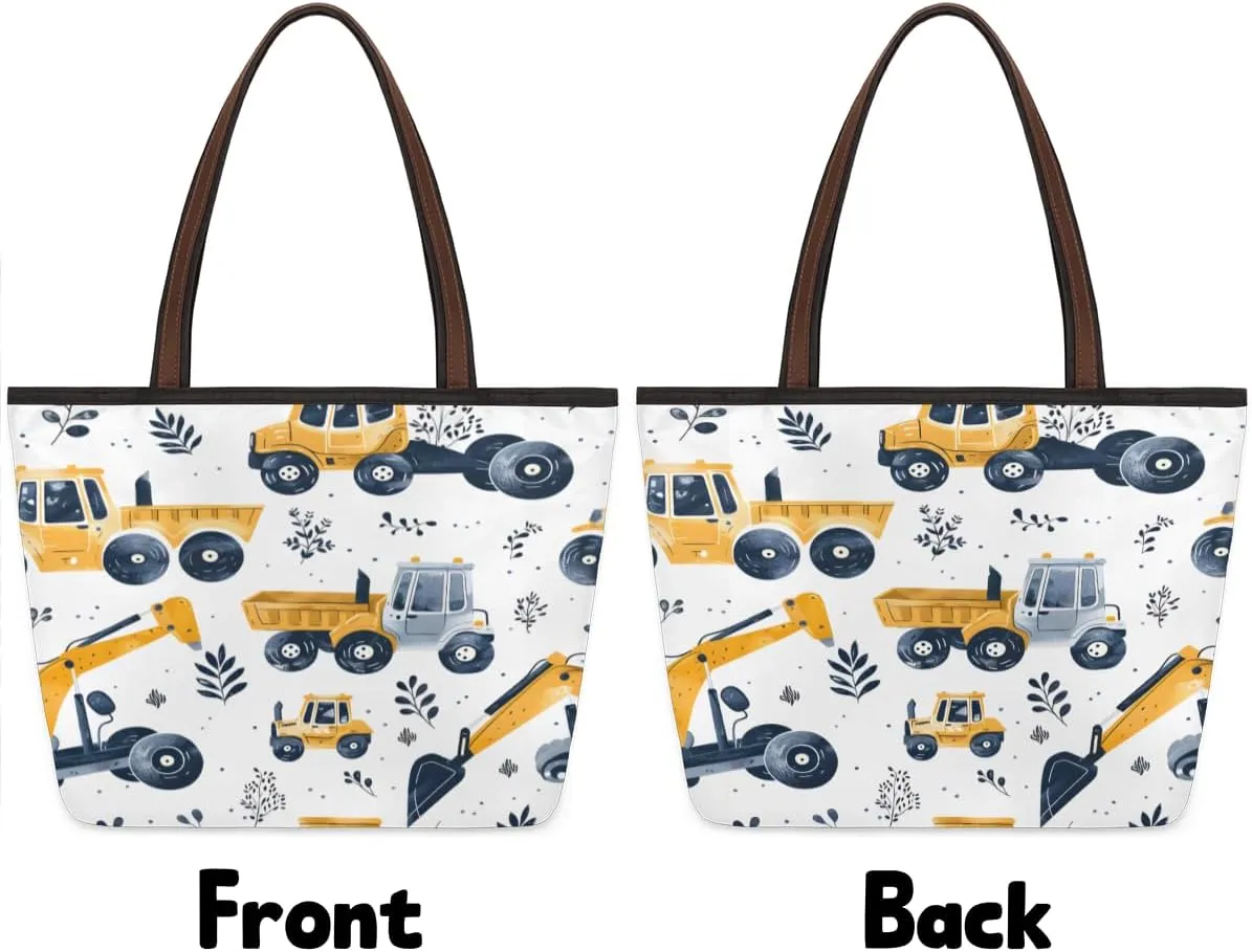 Tote Bag for Women with Zipper Large Capacity Top Handle Casual Shoulder Bag Handbag Reusable Shopping