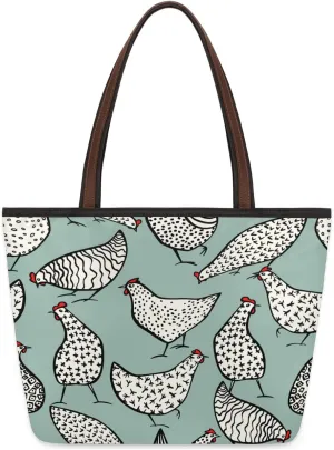 Tote Bag for Women with Zipper Large Capacity Top Handle Casual Shoulder Bag Handbag Reusable Shopping