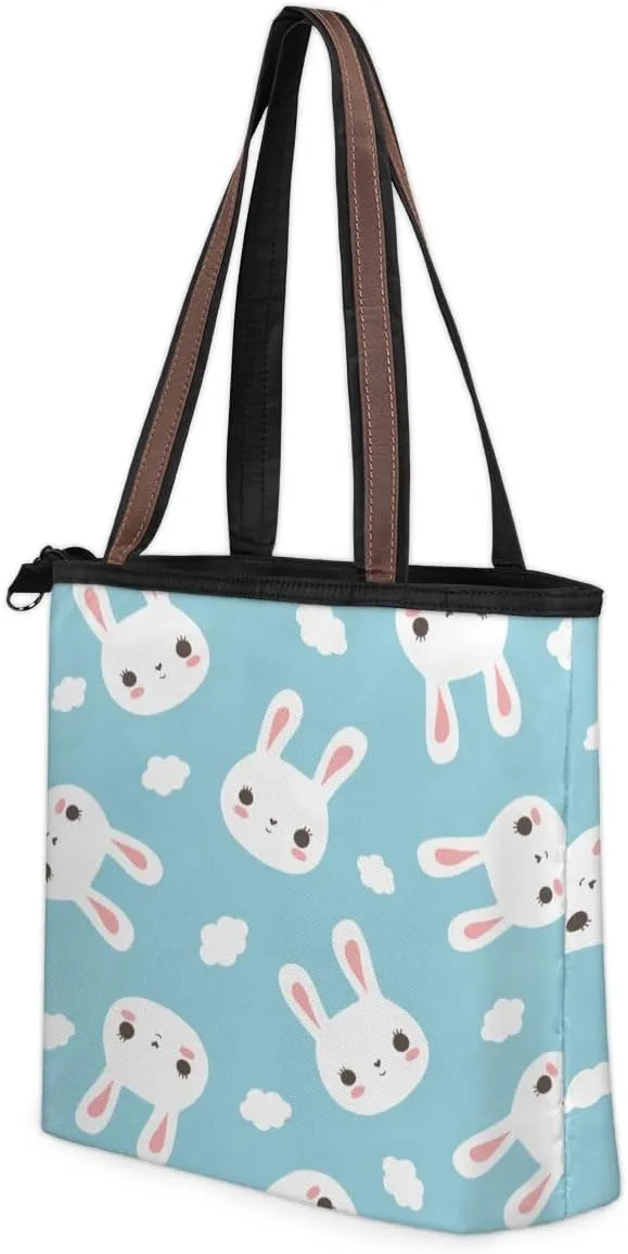 Tote Bag for Women with Zipper Large Capacity Top Handle Casual Shoulder Bag Handbag Reusable Shopping