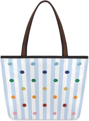 Tote Bag for Women with Zipper Large Capacity Top Handle Casual Shoulder Bag Handbag Reusable Shopping