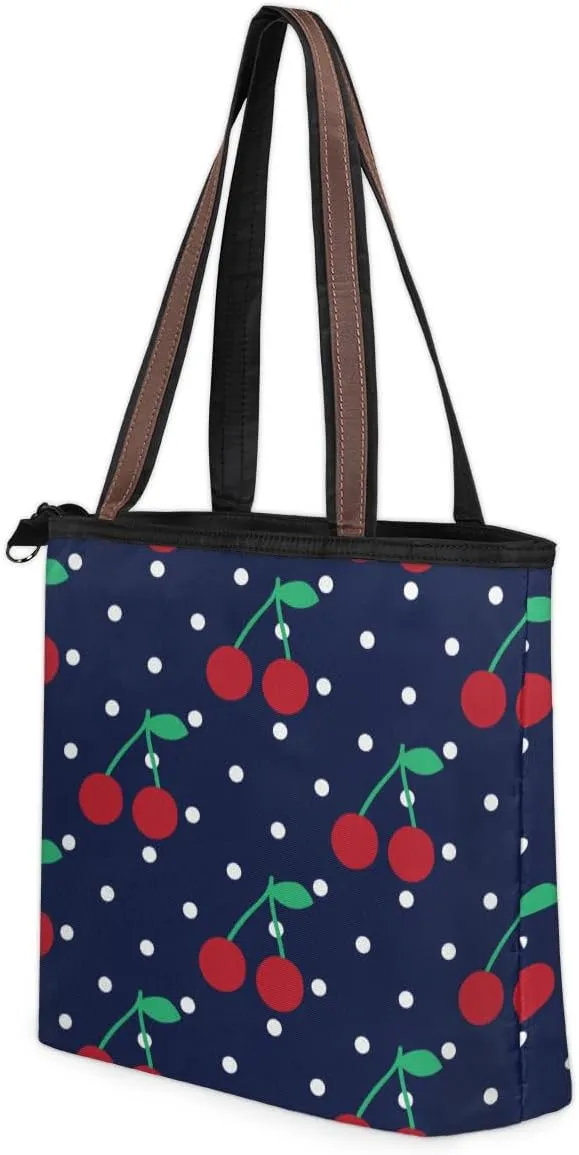 Tote Bag for Women with Zipper Large Capacity Top Handle Casual Shoulder Bag Handbag Reusable Shopping
