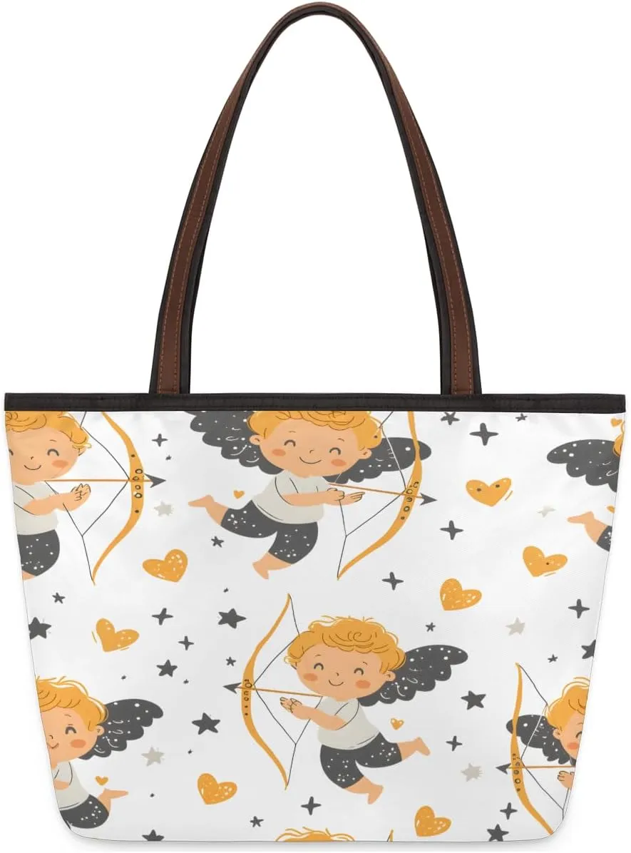 Tote Bag for Women with Zipper Large Capacity Top Handle Casual Shoulder Bag Handbag Reusable Shopping