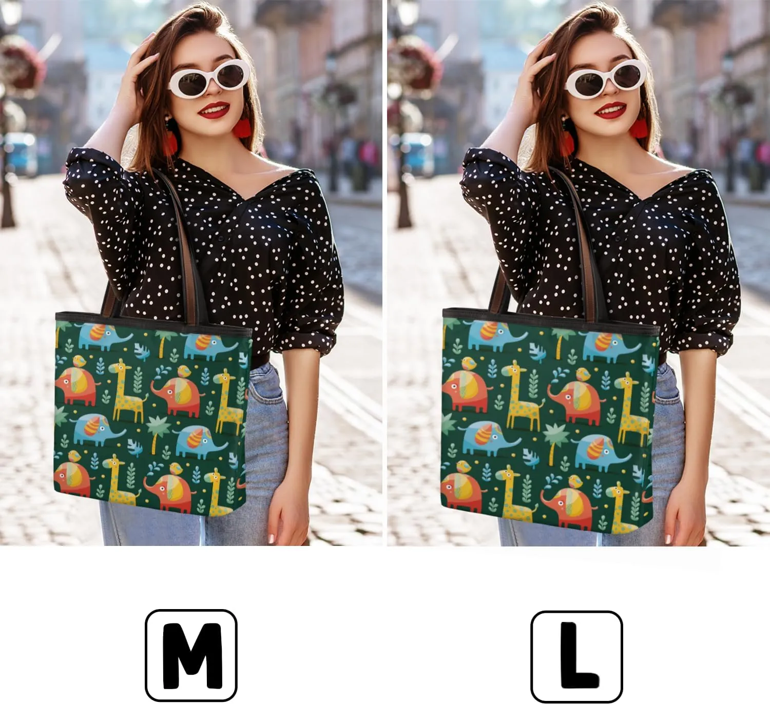 Tote Bag for Women with Zipper Large Capacity Top Handle Casual Shoulder Bag Handbag Reusable Shopping