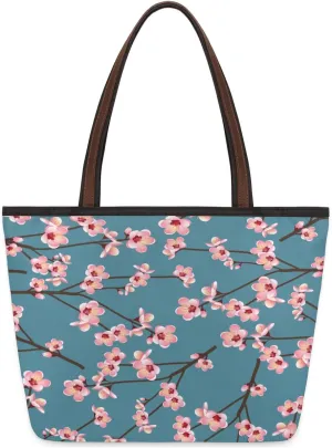 Tote Bag for Women with Zipper Large Capacity Top Handle Casual Shoulder Bag Handbag Reusable Shopping