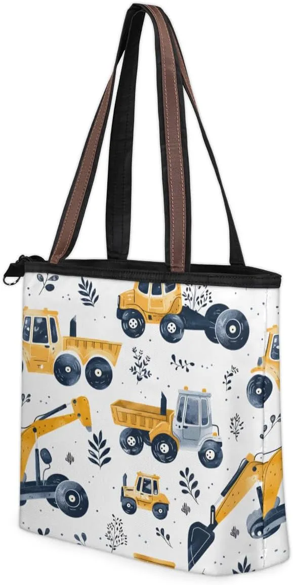 Tote Bag for Women with Zipper Large Capacity Top Handle Casual Shoulder Bag Handbag Reusable Shopping