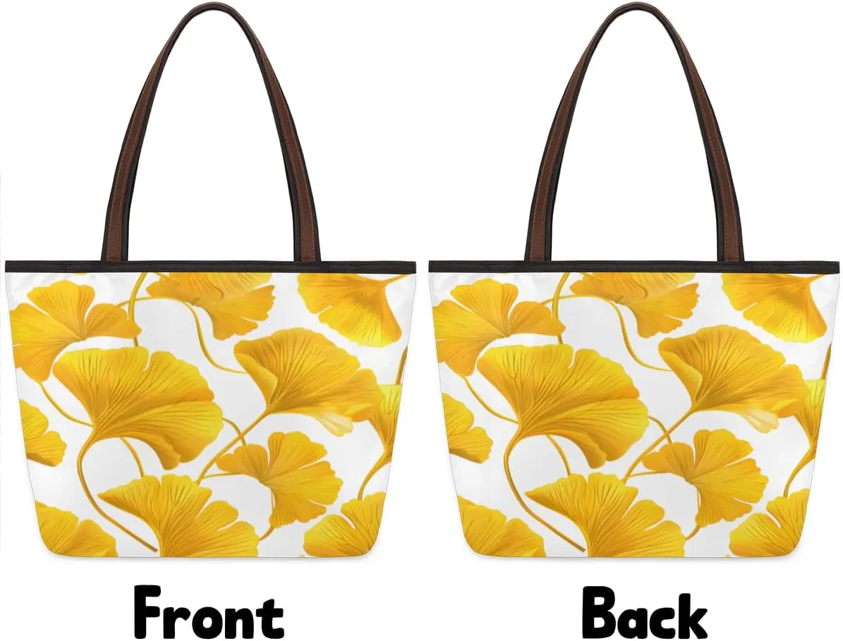 Tote Bag for Women with Zipper Large Capacity Top Handle Casual Shoulder Bag Handbag Reusable Shopping