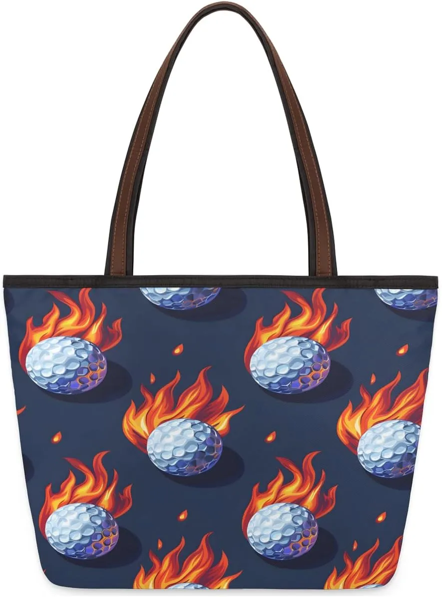 Tote Bag for Women with Zipper Large Capacity Top Handle Casual Shoulder Bag Handbag Reusable Shopping