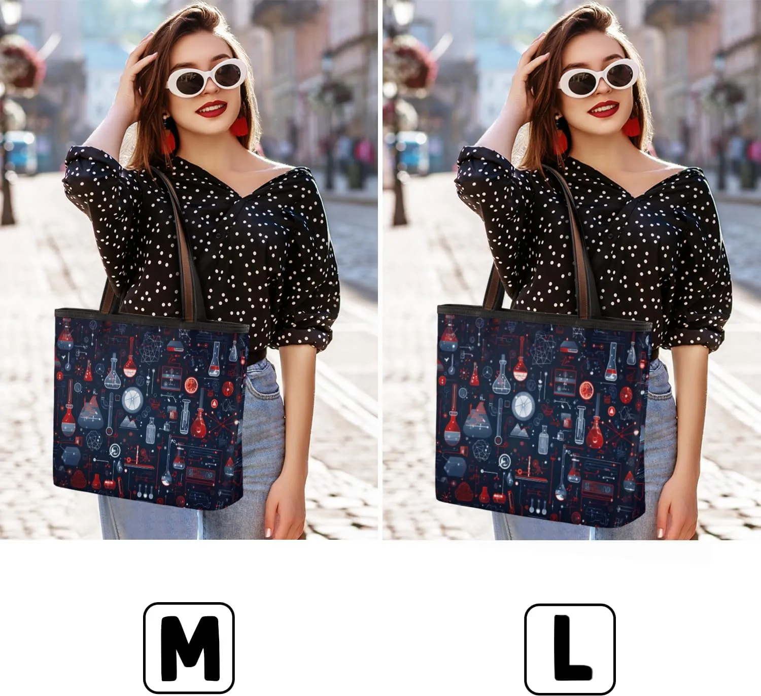 Tote Bag for Women with Zipper Large Capacity Top Handle Casual Shoulder Bag Handbag Reusable Shopping