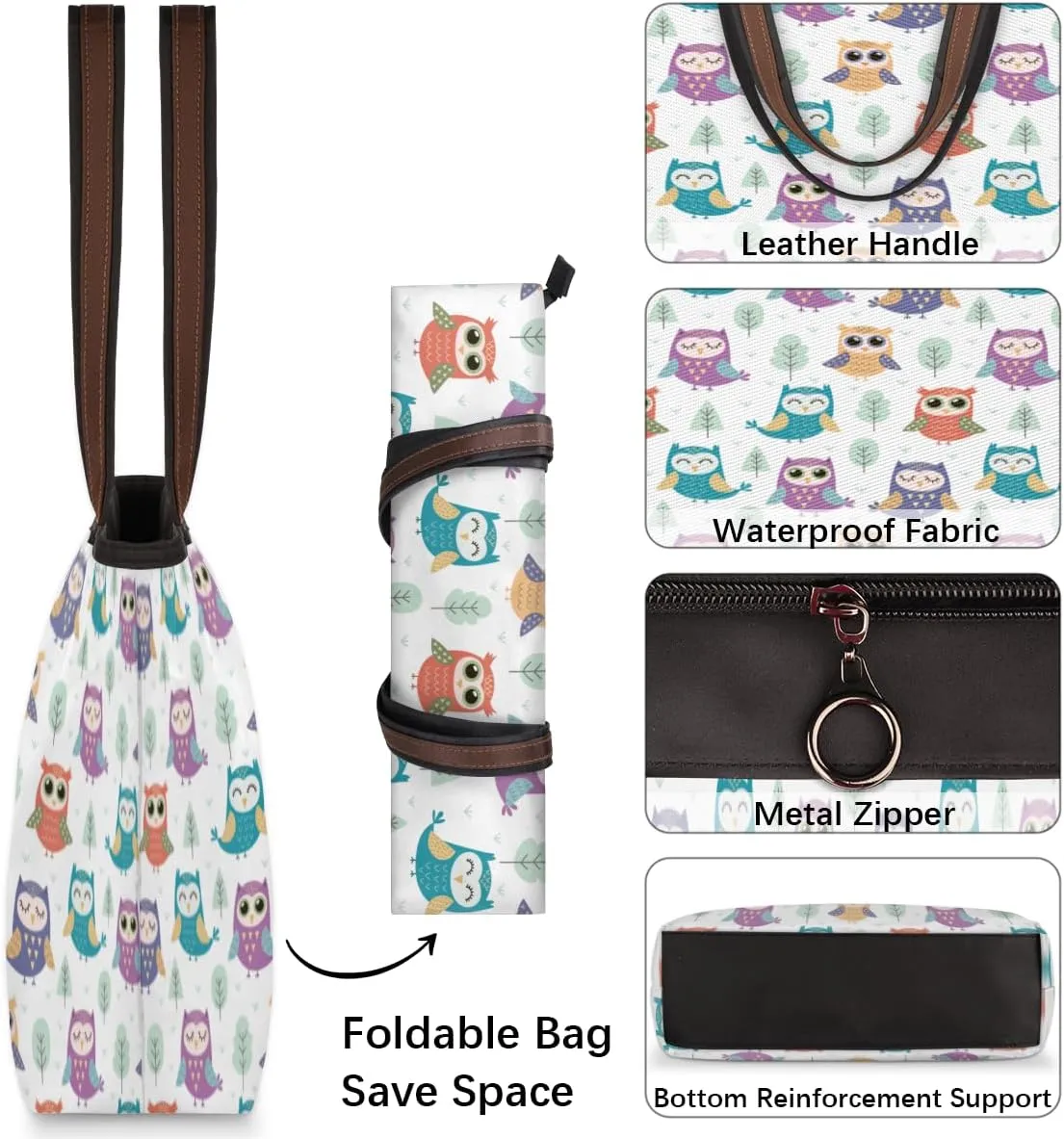 Tote Bag for Women with Zipper Large Capacity Top Handle Casual Shoulder Bag Handbag Reusable Shopping