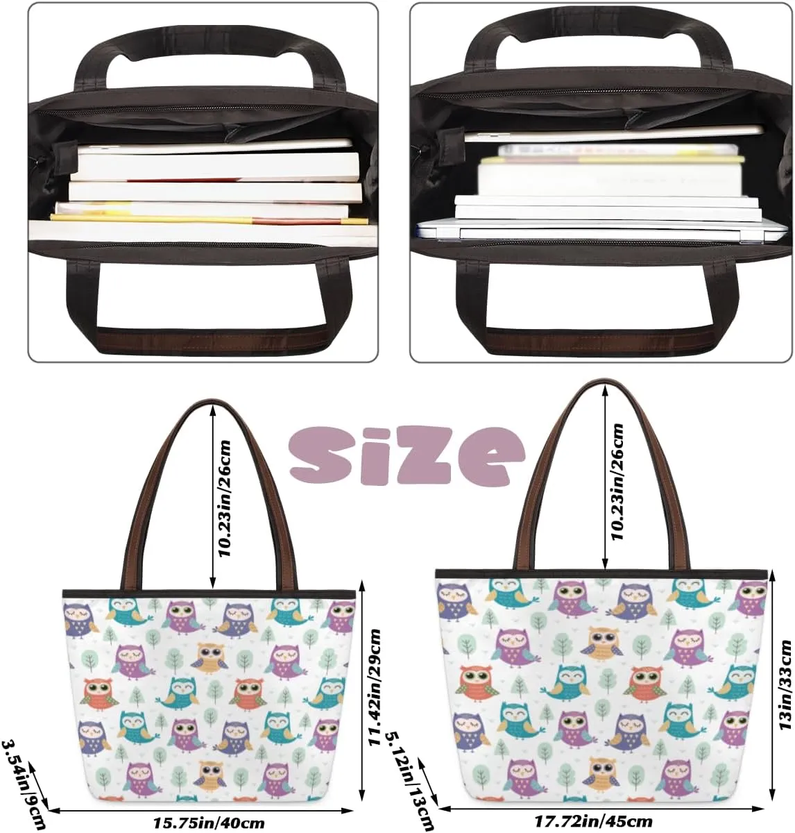Tote Bag for Women with Zipper Large Capacity Top Handle Casual Shoulder Bag Handbag Reusable Shopping