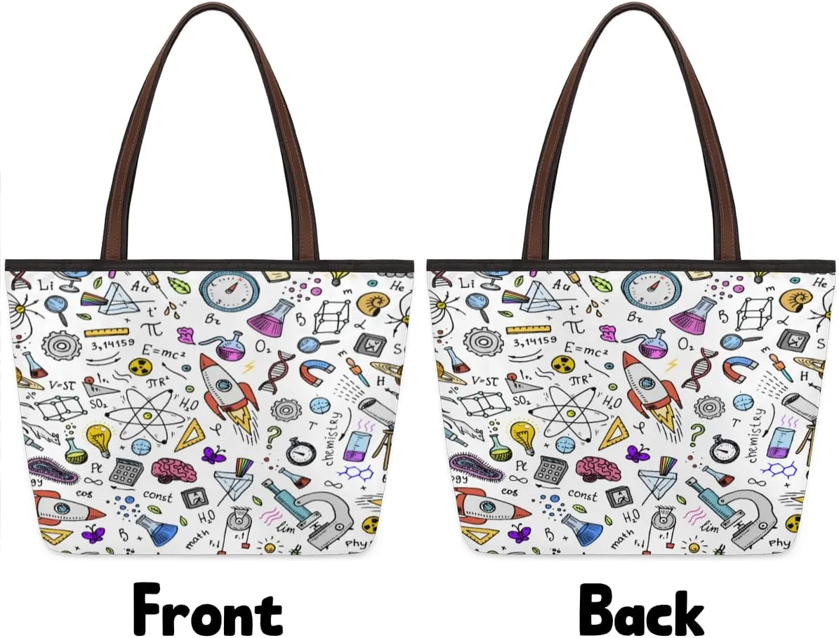 Tote Bag for Women with Zipper Large Capacity Top Handle Casual Shoulder Bag Handbag Reusable Shopping