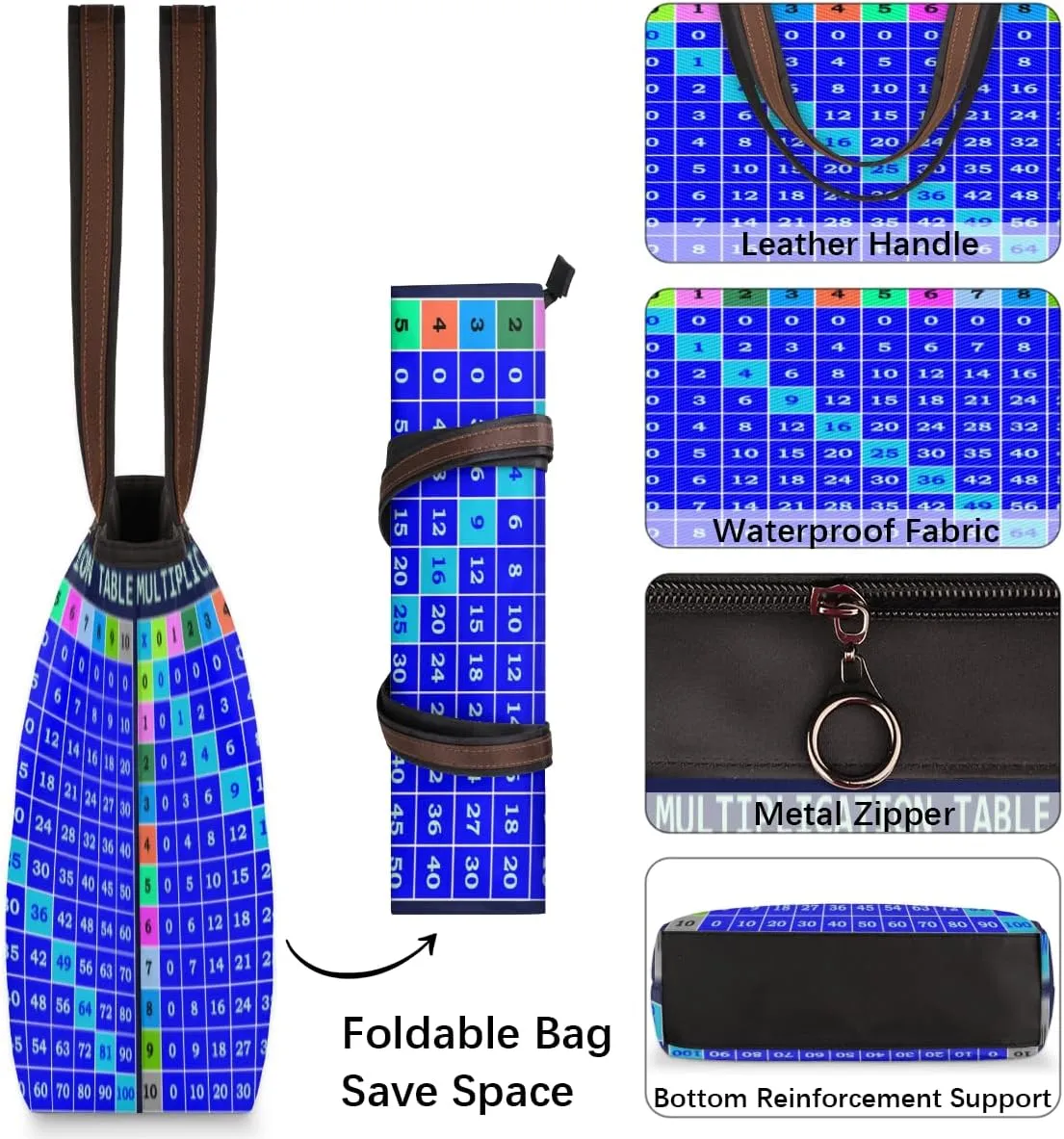 Tote Bag for Women with Zipper Large Capacity Top Handle Casual Shoulder Bag Handbag Reusable Shopping
