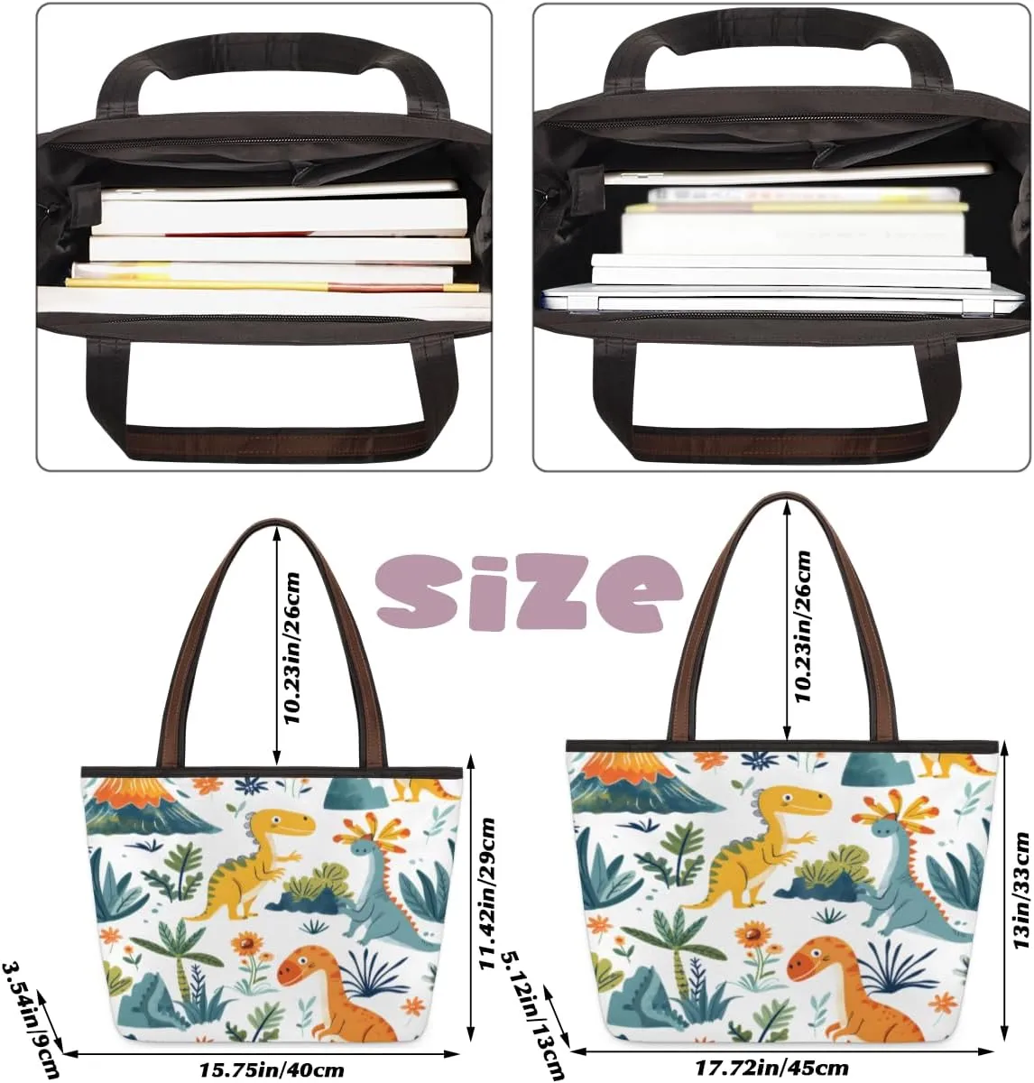 Tote Bag for Women with Zipper Large Capacity Top Handle Casual Shoulder Bag Handbag Reusable Shopping