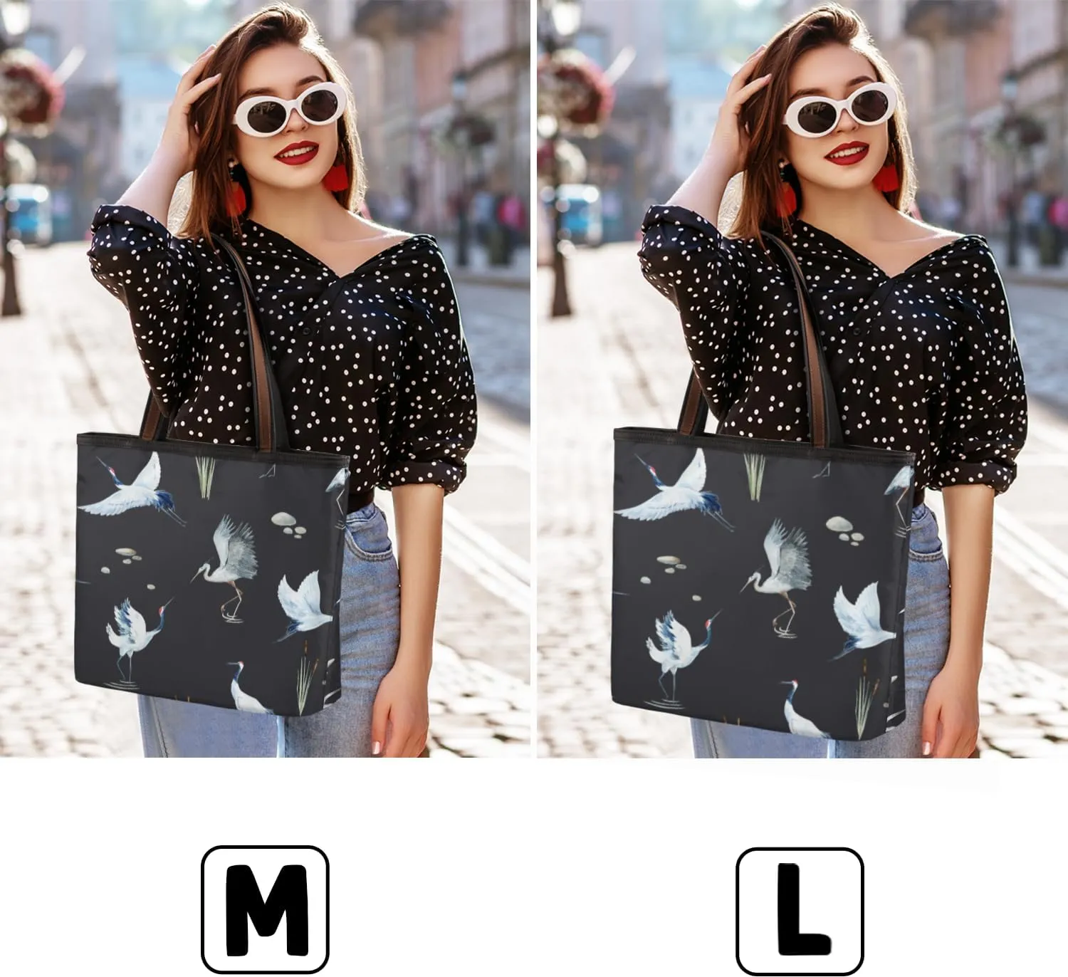 Tote Bag for Women with Zipper Large Capacity Top Handle Casual Shoulder Bag Handbag Reusable Shopping