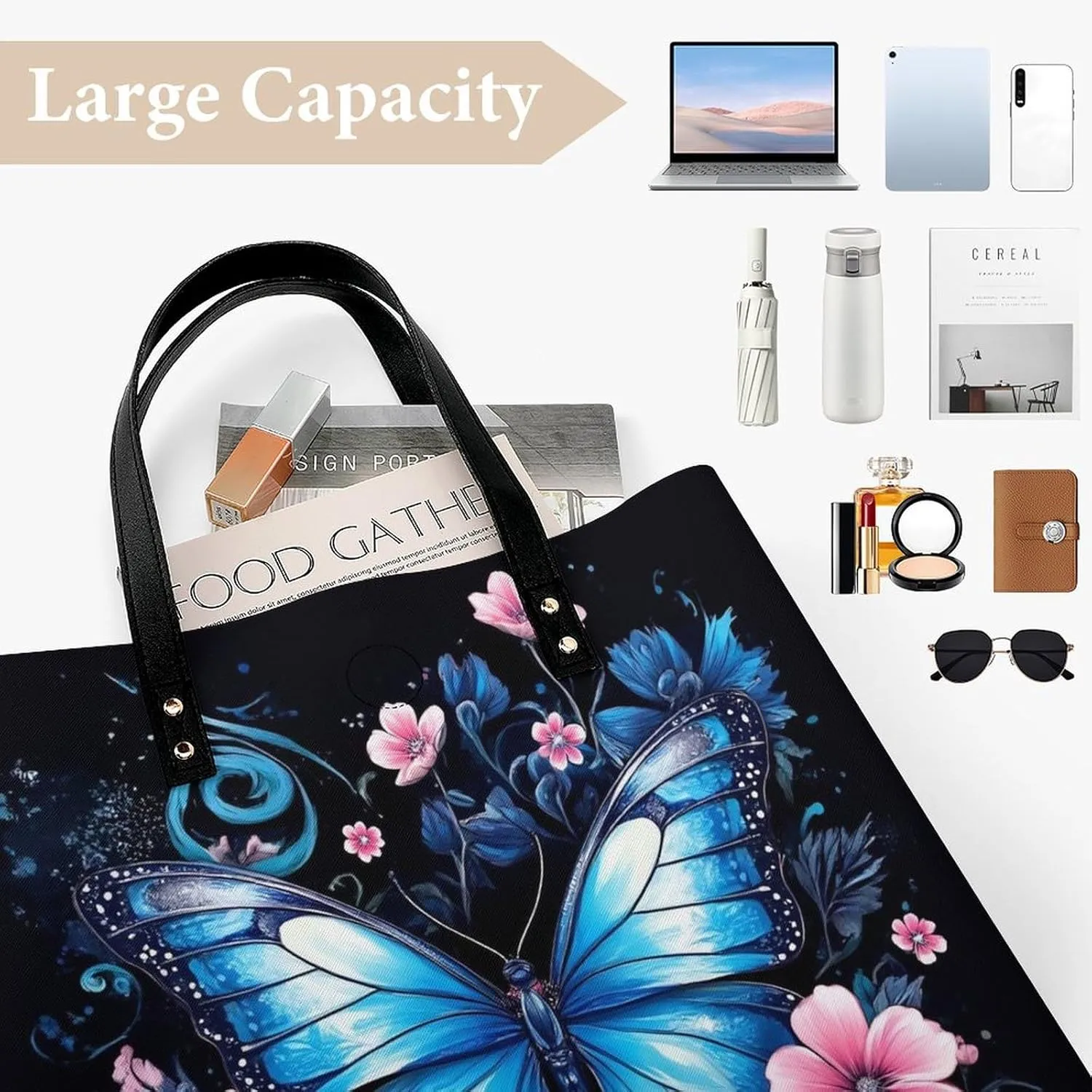 Tote Bag for Women Work Pu Leather Travel Purse and Handbags