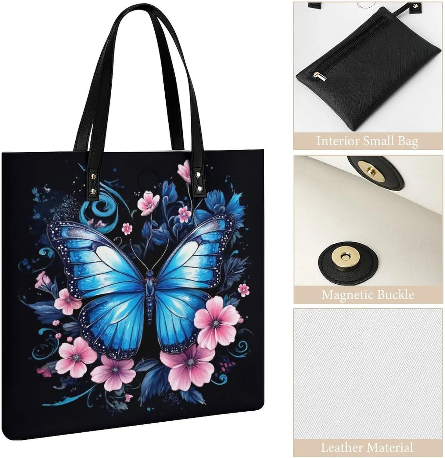 Tote Bag for Women Work Pu Leather Travel Purse and Handbags