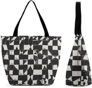 Tote Bag Reusable Grocery Bag Foldable Shopping Bag Extra Large Shoulder Bag Blue White Coral Tote Bag for Travel