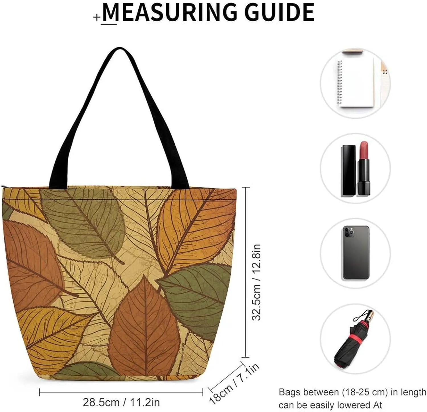 Tote Bag Reusable Grocery Bag Foldable Shopping Bag Extra Large Shoulder Bag Wavy Style Lines Tote Bag for Travel