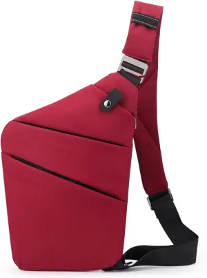 Travel Anti Pickpocket Purses, Slim Carry Crossbody Bag for Women & Man Travel Safe, Waterproof