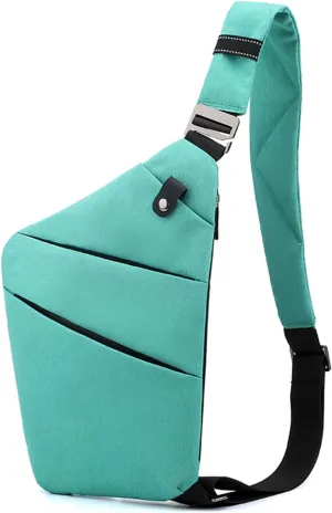 Travel Anti Pickpocket Purses, Slim Carry Crossbody Bag for Women & Man Travel Safe, Waterproof