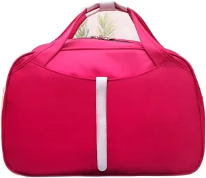 Travel Duffel Bags Casual Oxford Women Large Capacity Travel Bag Men Travel Bags Traveling Duffle Bag Ladies Shoulder Bags(Pink)
