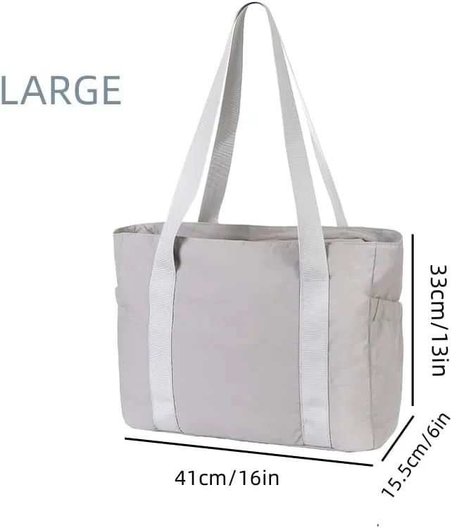 Travel Tote for Women - Gym, Laptop Shoulder, Overnight, Yoga Bag with Mat Buckle for Sports, Work