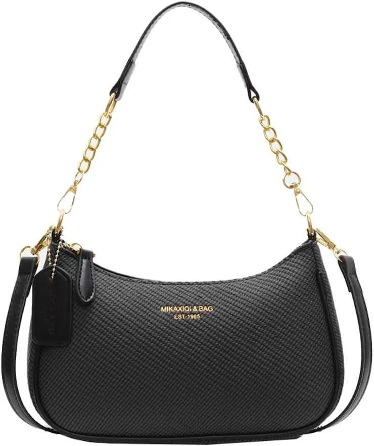 Trending Purses for Women 2025 PU leather Shoulder Bag Crossbody Bag with Chain Chic Hobo Bag Underarm Bag Handbags for Women