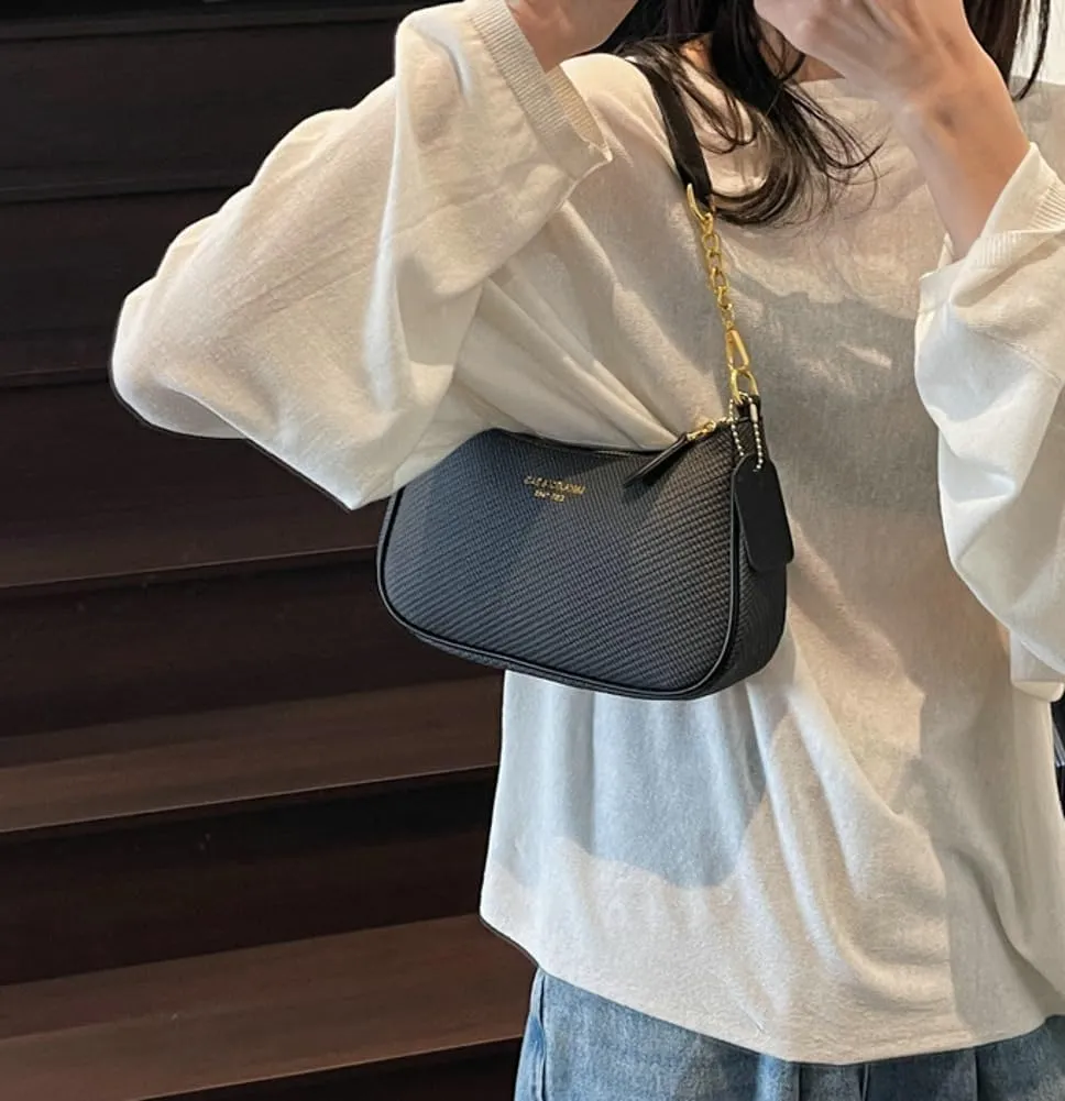 Trending Purses for Women 2025 PU leather Shoulder Bag Crossbody Bag with Chain Chic Hobo Bag Underarm Bag Handbags for Women