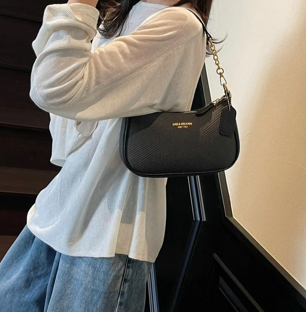 Trending Purses for Women 2025 PU leather Shoulder Bag Crossbody Bag with Chain Chic Hobo Bag Underarm Bag Handbags for Women