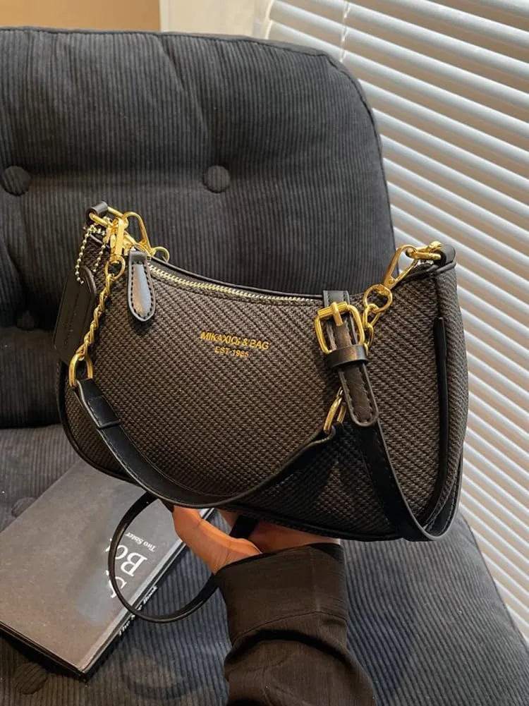 Trending Purses for Women 2025 PU leather Shoulder Bag Crossbody Bag with Chain Chic Hobo Bag Underarm Bag Handbags for Women