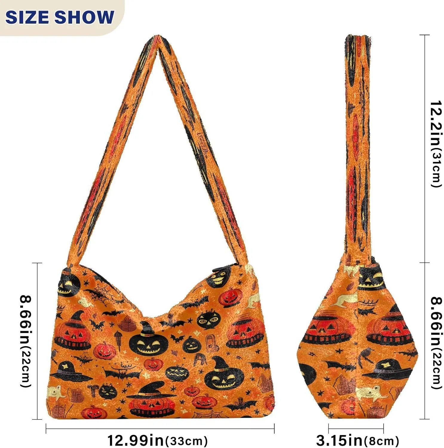 Tropical Leaves on White Women Handbags Shoulder Bag, Handbag Shoulder Bag, Womens Outdoor Bag