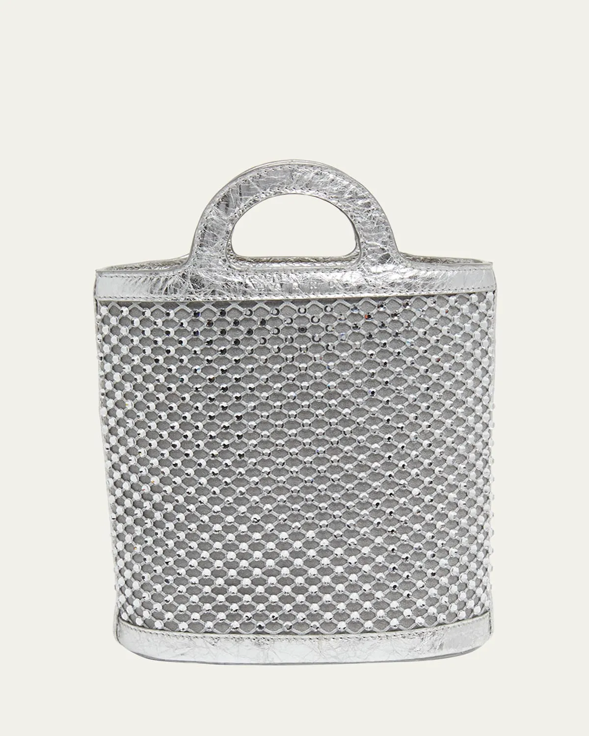 Tropicalia Nano Netted Crystal Bucket Bag