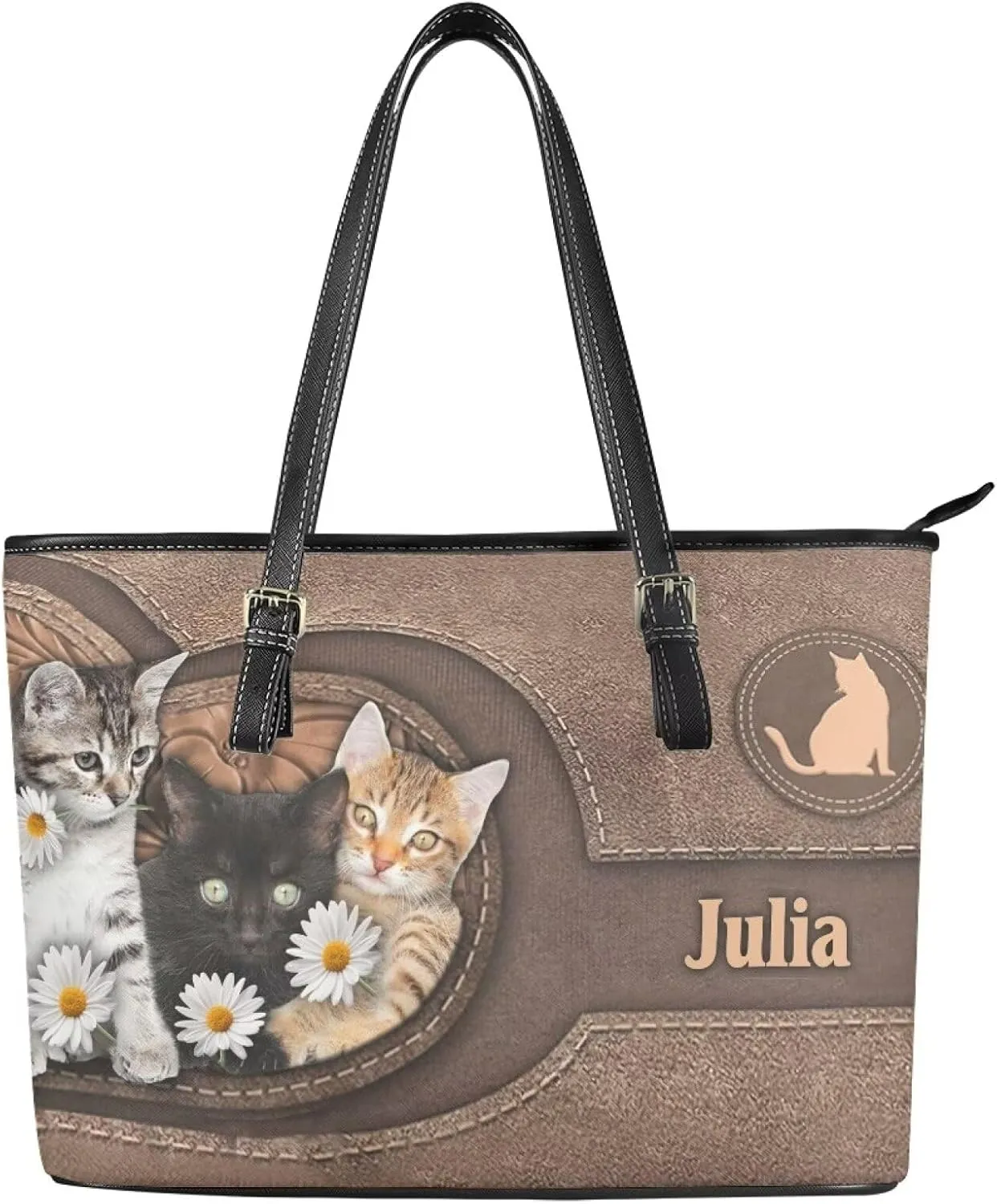 Tuoxiukan Custom Photo Tote Bags for Women Personalized Womens Purses And Handbags Customized Shoulder Bag Gifts for Her