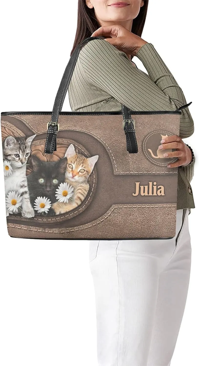 Tuoxiukan Custom Photo Tote Bags for Women Personalized Womens Purses And Handbags Customized Shoulder Bag Gifts for Her