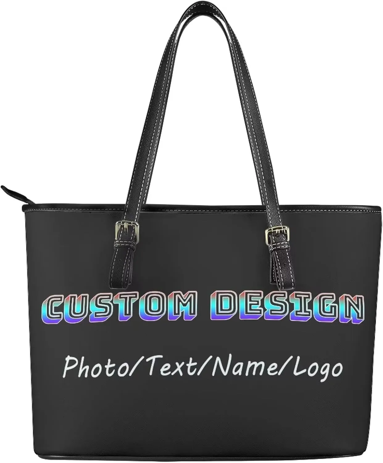 Tuoxiukan Custom Photo Tote Bags for Women Personalized Womens Purses And Handbags Customized Shoulder Bag Gifts for Her
