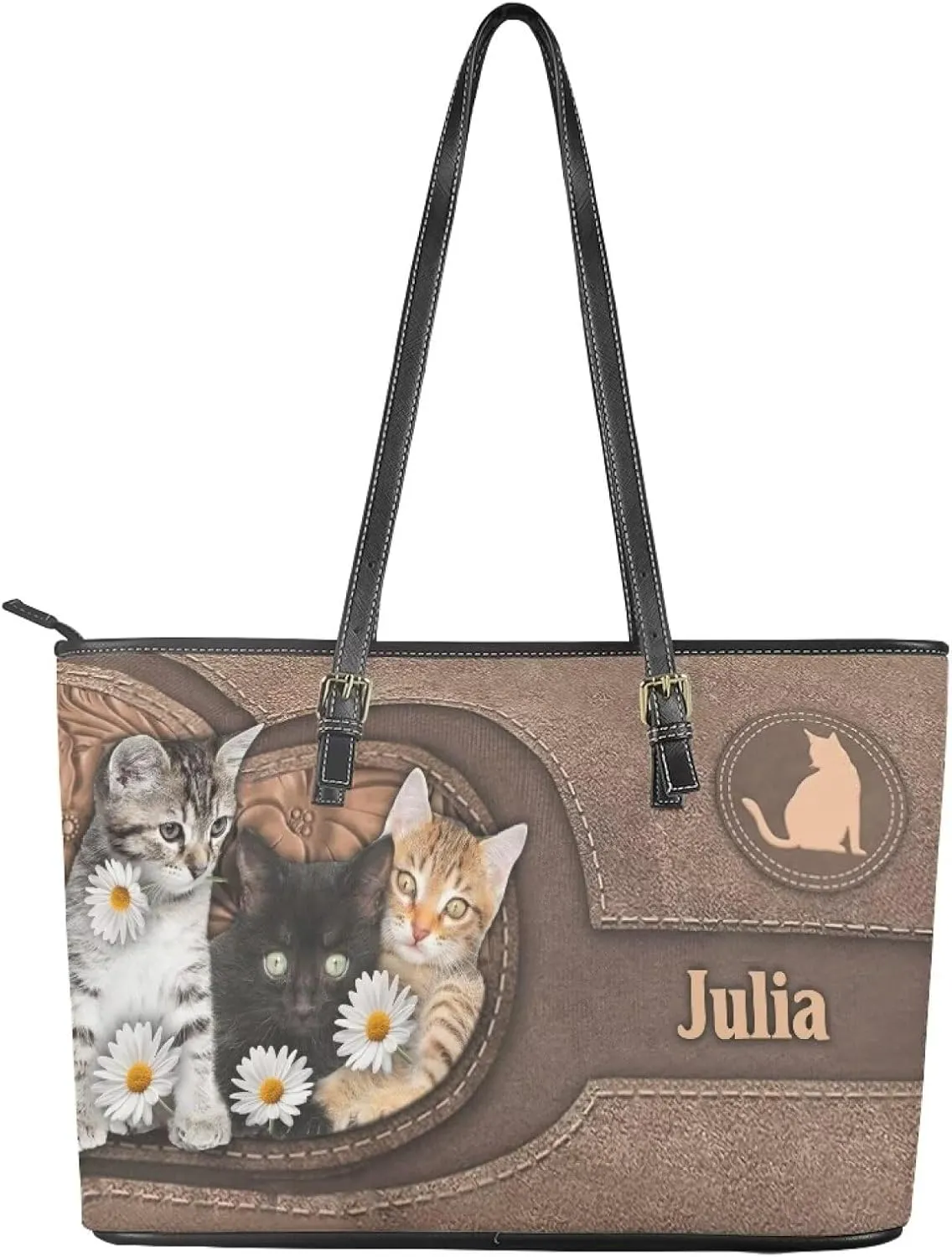 Tuoxiukan Custom Photo Tote Bags for Women Personalized Womens Purses And Handbags Customized Shoulder Bag Gifts for Her