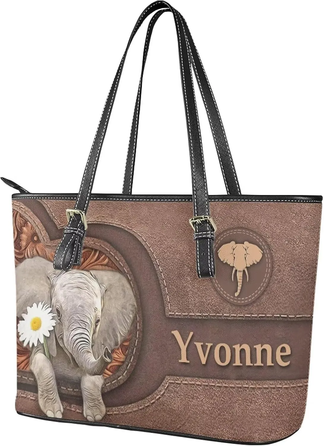 Tuoxiukan Custom Photo Tote Bags for Women Personalized Womens Purses And Handbags Customized Shoulder Bag Gifts for Her