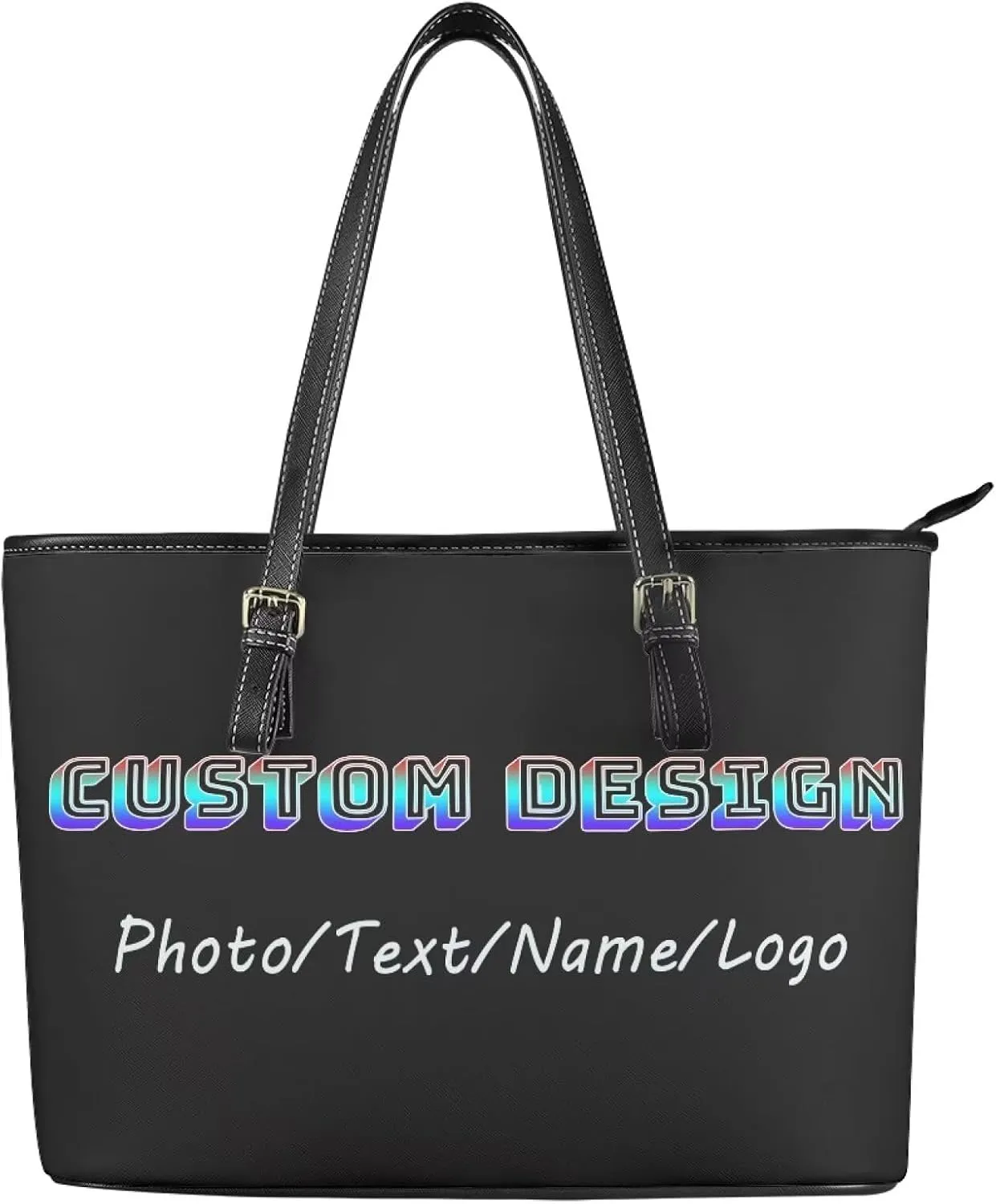 Tuoxiukan Custom Photo Tote Bags for Women Personalized Womens Purses And Handbags Customized Shoulder Bag Gifts for Her