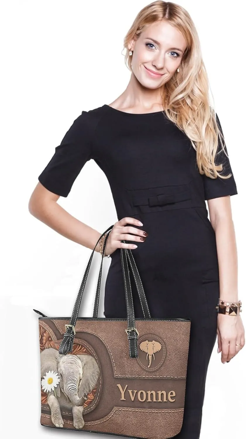 Tuoxiukan Custom Photo Tote Bags for Women Personalized Womens Purses And Handbags Customized Shoulder Bag Gifts for Her
