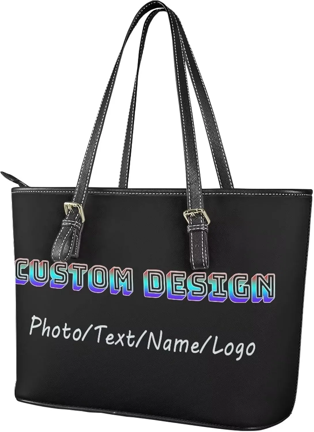 Tuoxiukan Custom Photo Tote Bags for Women Personalized Womens Purses And Handbags Customized Shoulder Bag Gifts for Her