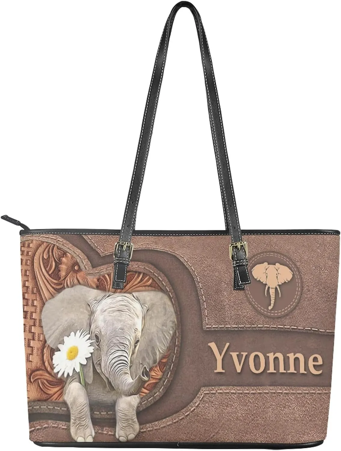 Tuoxiukan Custom Photo Tote Bags for Women Personalized Womens Purses And Handbags Customized Shoulder Bag Gifts for Her