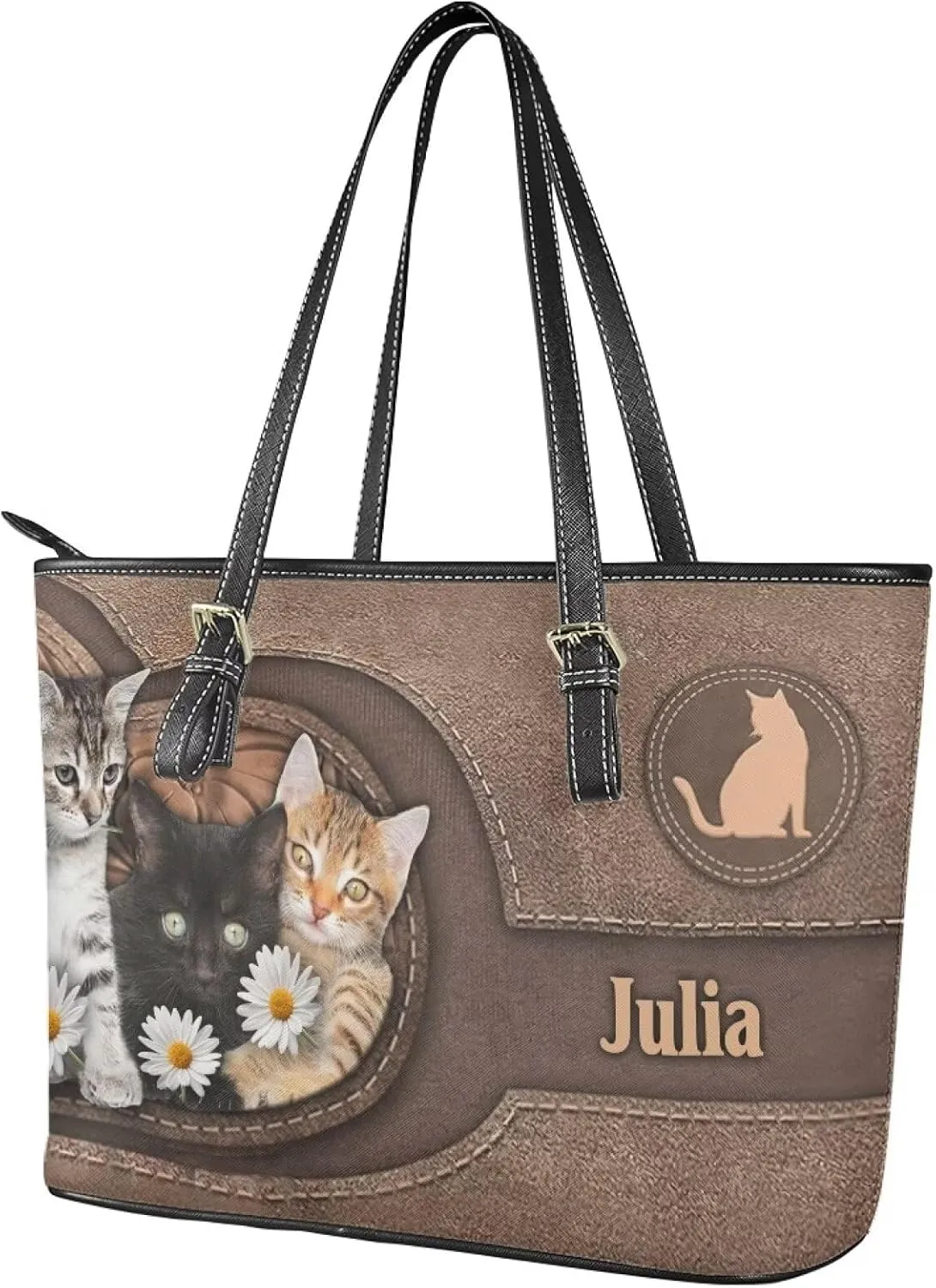 Tuoxiukan Custom Photo Tote Bags for Women Personalized Womens Purses And Handbags Customized Shoulder Bag Gifts for Her